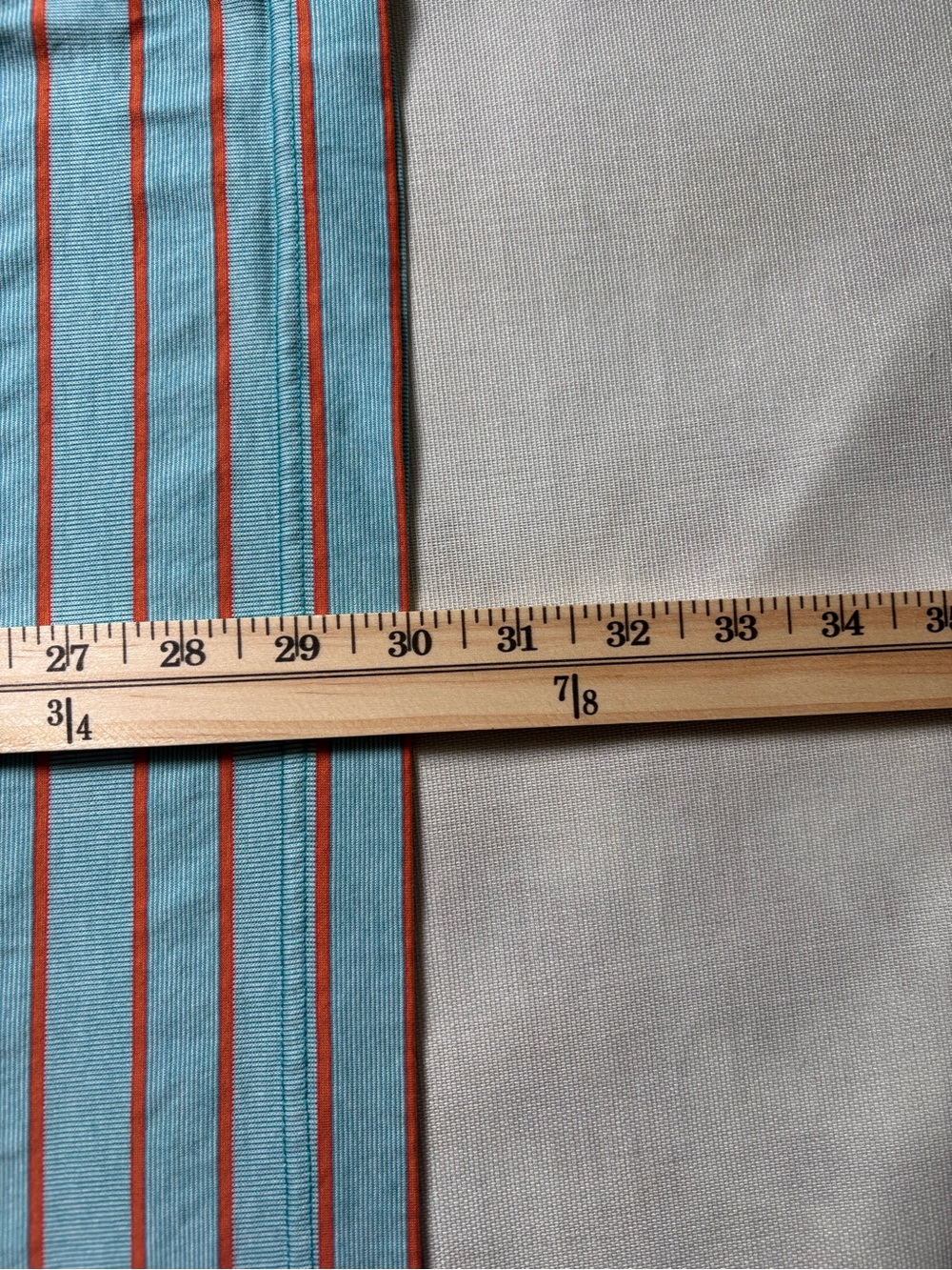 Cutter & Buck Mercerized Cotton Striped Polo 2XL Aqua Coral Golf Shirt #652 - Picture 7 of 8